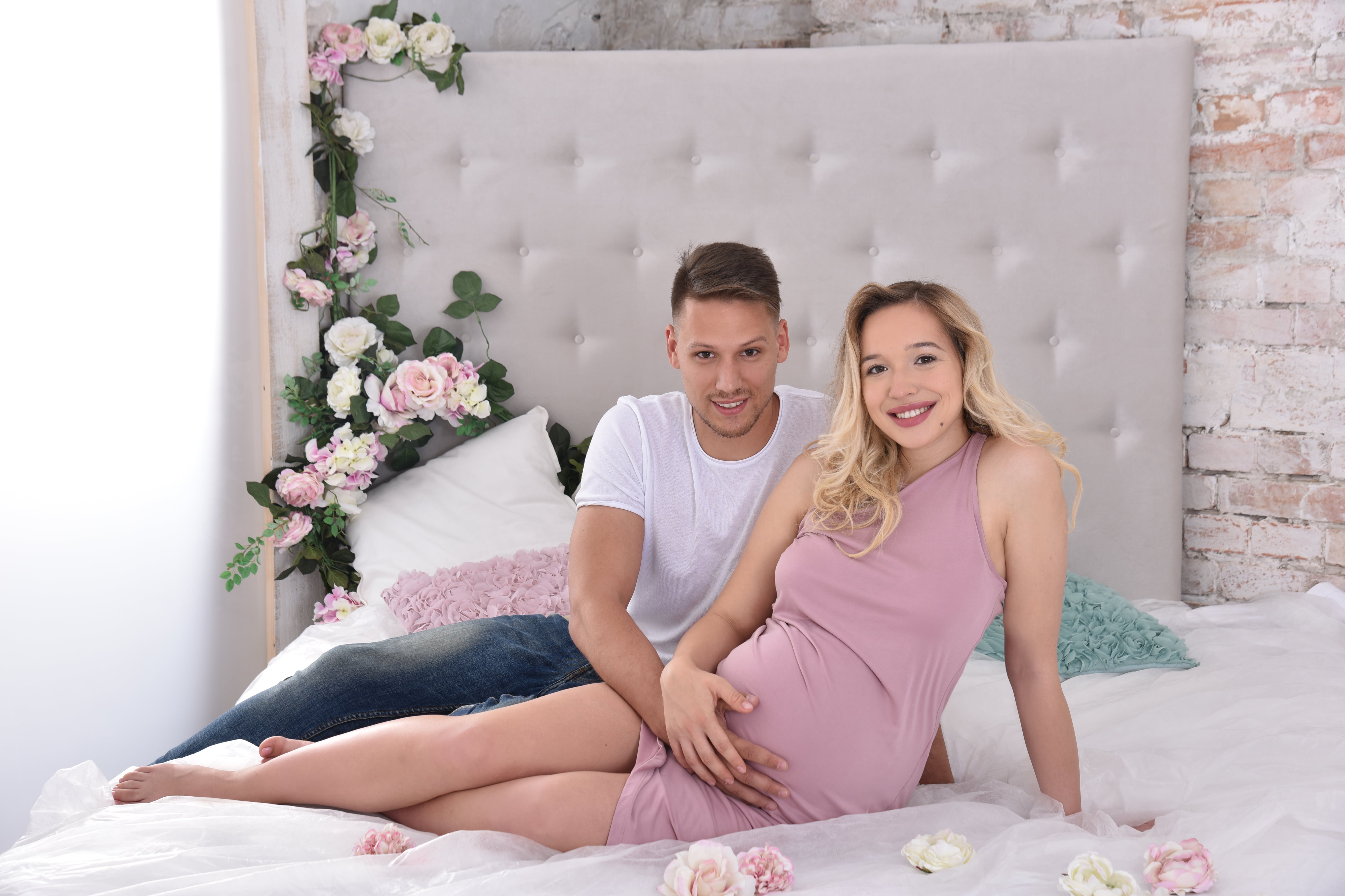 Páros kismama fotózás Budán